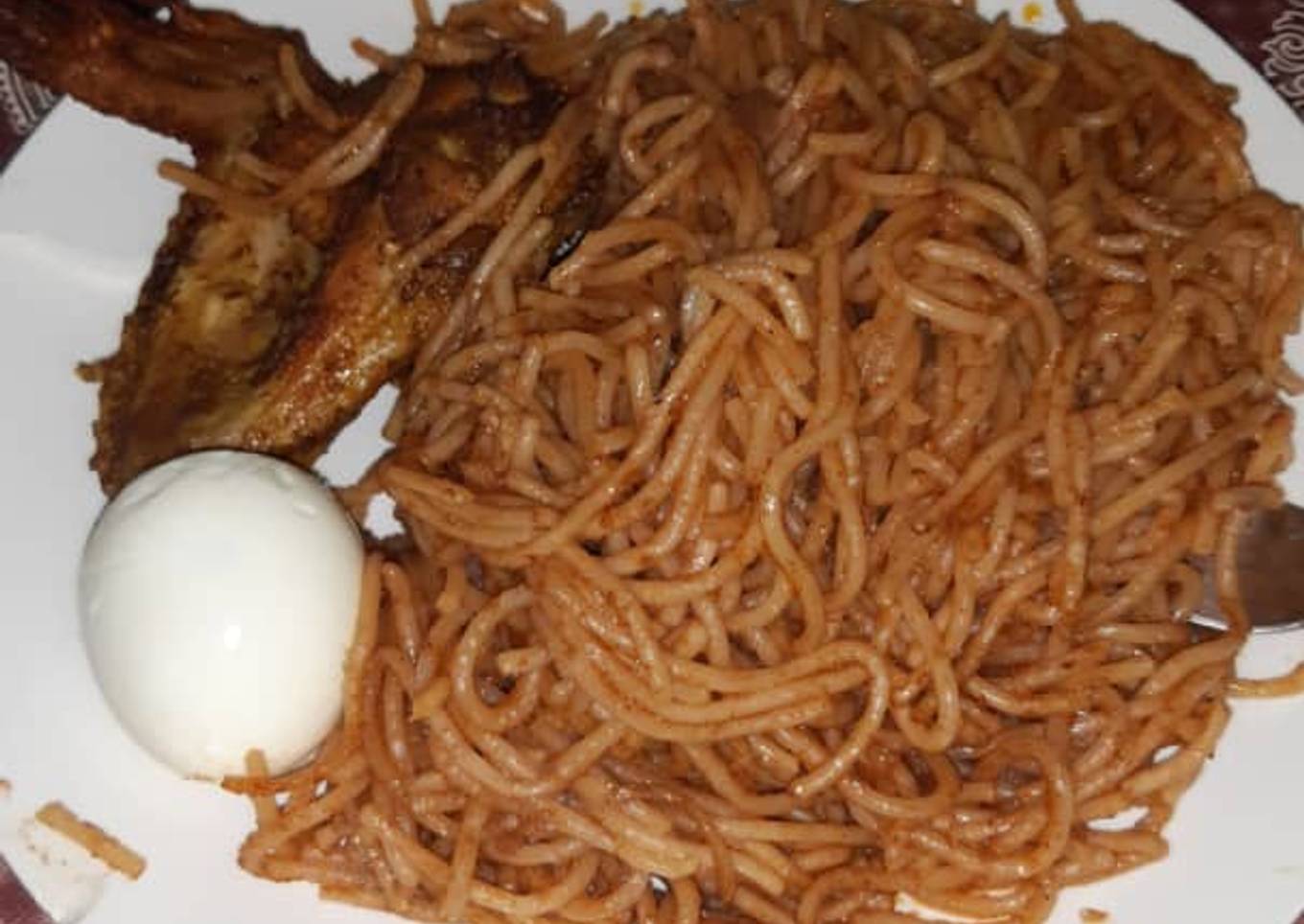Simple Spaghetti with egg