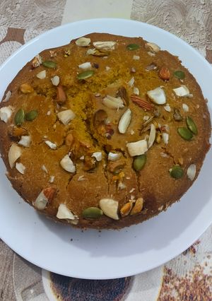 आटे का ड्राई फ्रूट्स केक Aate Ka dry fruit's cake रेसिपी मुख्य फोटो