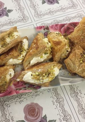 صورة لوصفة حلى البف باستري