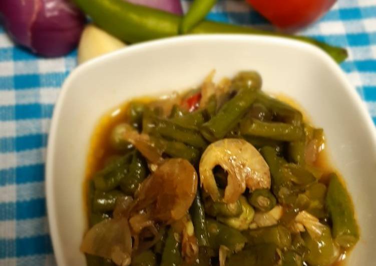 Resep Tumis udang reubon kacang panjang, Menggugah Selera