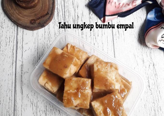 Tahu ungkep bumbu empal