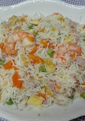 Foto principal de Arroz tres delicias. Thermomix