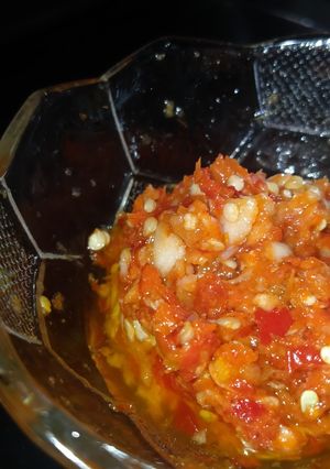 Foto resep Sambal Korek (Cabai Oren/Cabai Setan)
