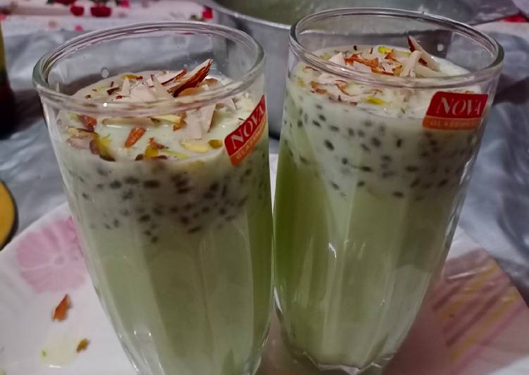 Milk Green Sharbat