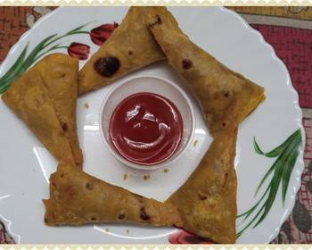 Without Fail Cooking Recipe Mini Chapati Samosa leftovers Delicious Steady