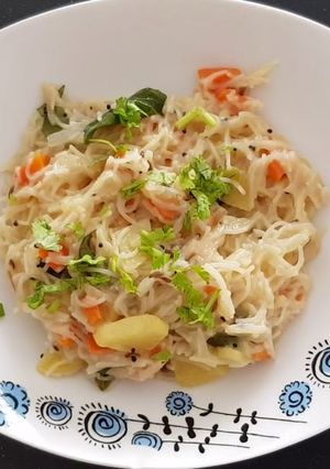 A picture of Sevai (vermicelli) Upma.
