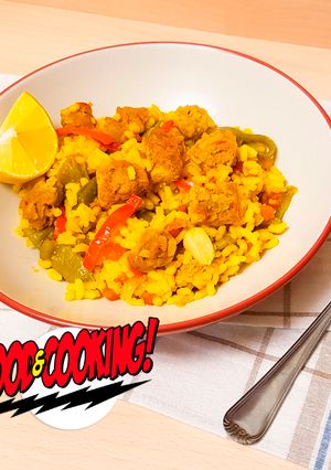 Una foto de Arroz con Soja Texturizada