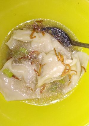 Foto resep Pangsit rebus isi ayam simple
