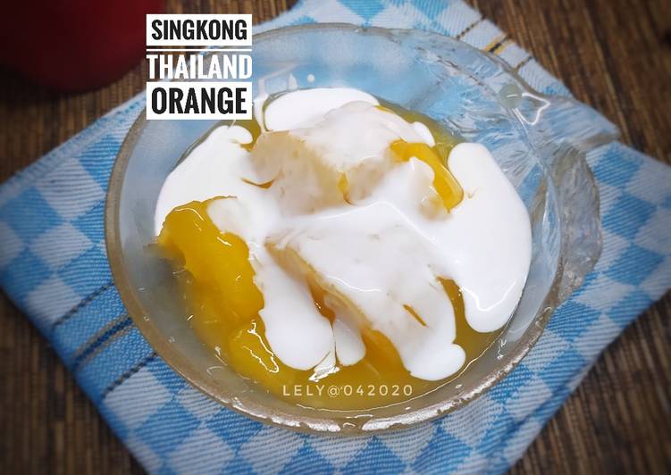 Resep Singkong Thailand Orange yang Lezat