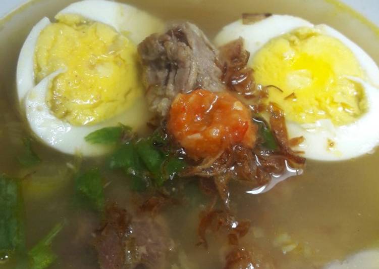 Soto daging ala soto banjar