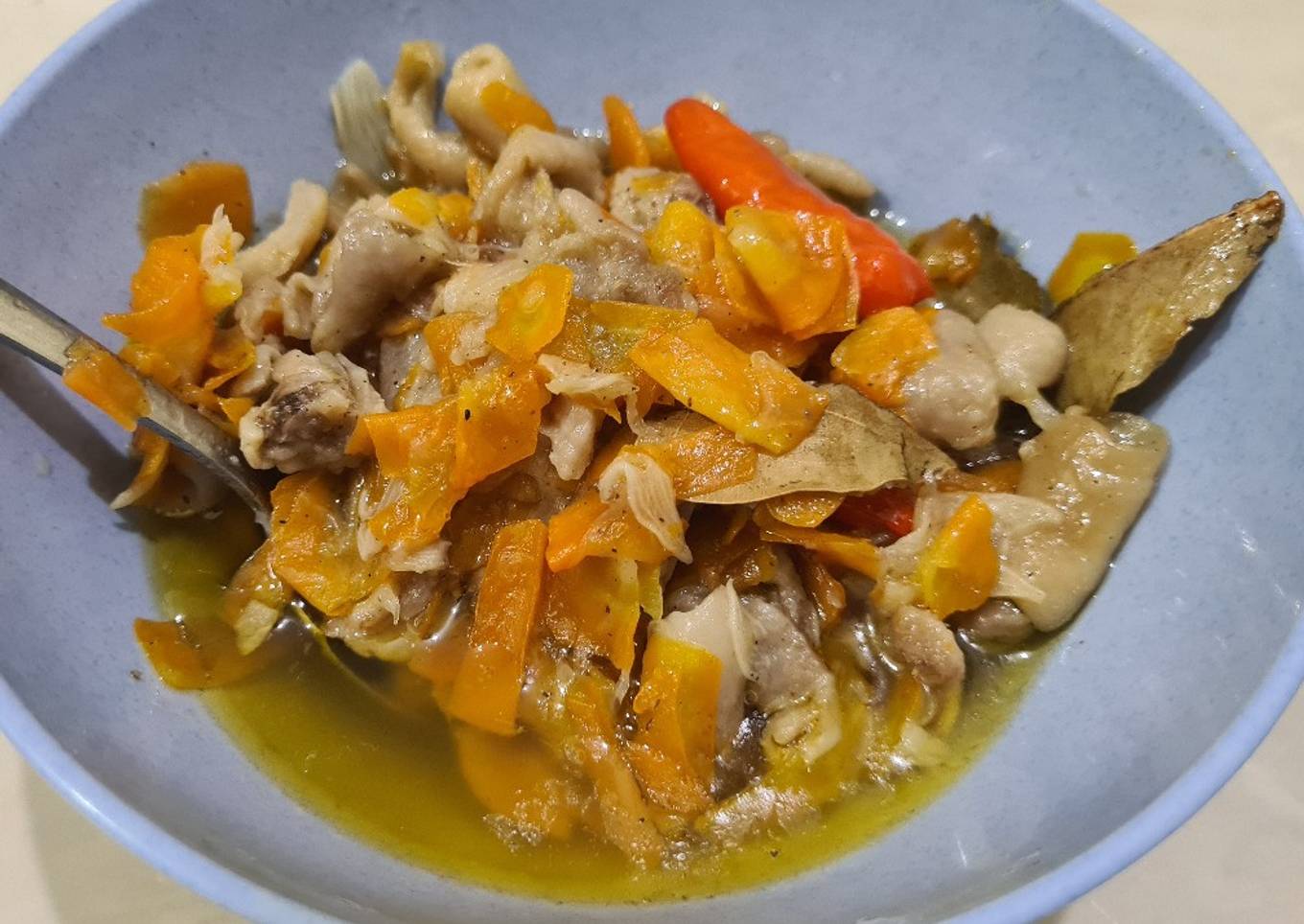 Tumis Wortel Kulit Ayam