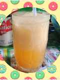 Orange squash float