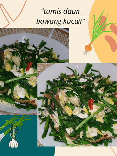 Foto resep Tumis Daun bawang kucai ikan teri