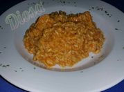 Una foto de risotto de langostino