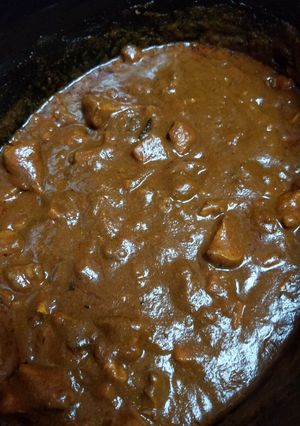 A picture of Slow Cooker Curry Chicken.
