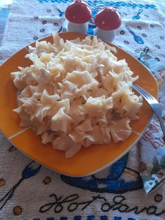 O poză a rețetei Tăiței cu brinză dulce de vaci.