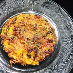 A picture of Beetroot spinach omelette (kids special).