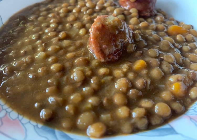 Recipe of Any-night-of-the-week Lentils with chorizo