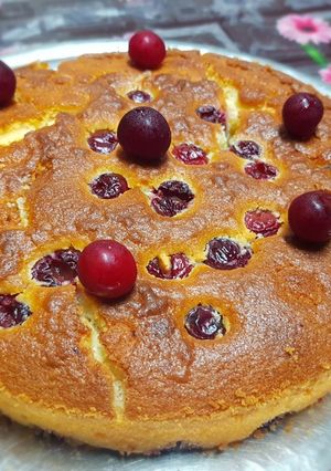 عکسی از دستور کیک آلبالو