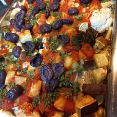 A picture of Mediterranean Roasted Sausage and Vegetables.