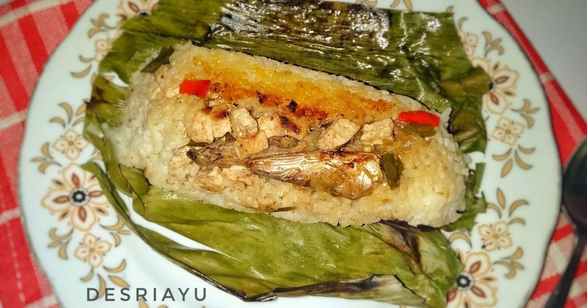 Nasi Liwet Bakar Ikan Asin Pedas