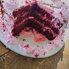 A picture of Redvelvet cake#redrecipes#themechallenge.