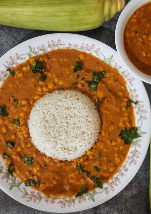 A picture of Corn curry.