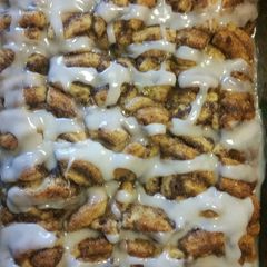A picture of Cinnamon roll casserole.