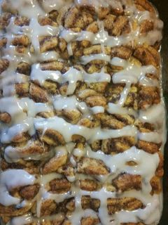 A picture of Cinnamon roll casserole.