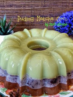 Foto resep Pudding Matcha Oreo