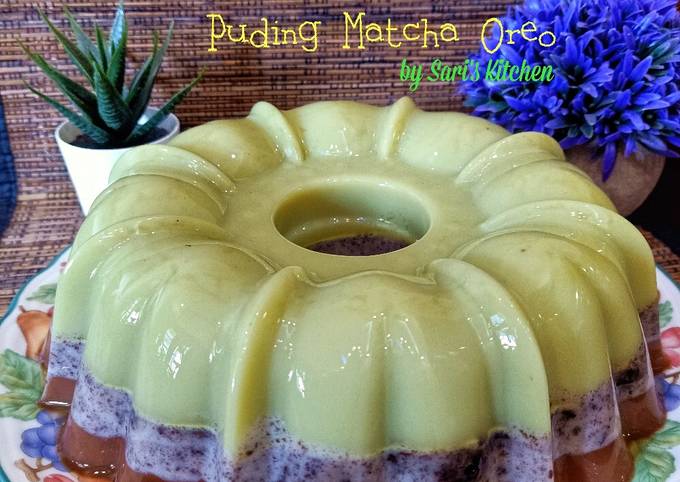 Cara Gampang Menyiapkan Pudding Matcha Oreo Anti Gagal
