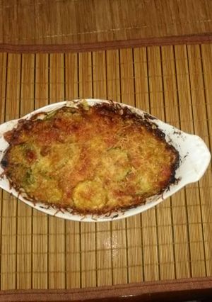 Una foto de Pastel de papa y calabacín