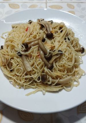 Foto resep #116. Spaghetti Aglio Olio Jamur Shimeji