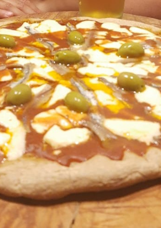 Una foto de Pizzas de harina integral Muy sanas !!!