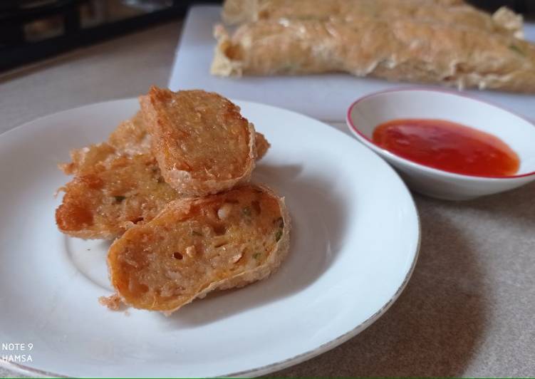 {Cara Membuat Hekeng ayam udang yang Renyah