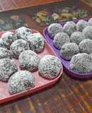 Bolitas de torta marmolada