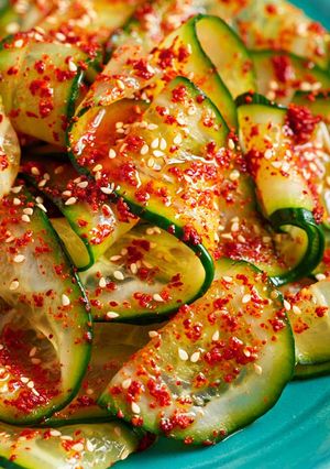 Koreai uborkasaláta (Oi Muchim) recept fotója