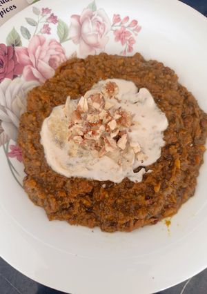 عکسی از دستور حلیم بادمجون رژیمی به سبک من🍲