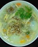 Soup Gà Xé Nấu Rau Củ Cho Bé