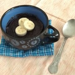 A picture of Flourless Choco Banana Mugcake.