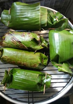 Foto resep Nasi bakar teri kemangi