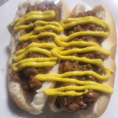A picture of BBQ Chili Dogs.