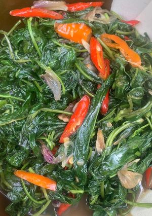 Foto resep Tumis kangkung trasi