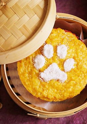 好旺年金瓜米發糕 的食譜成品照片
