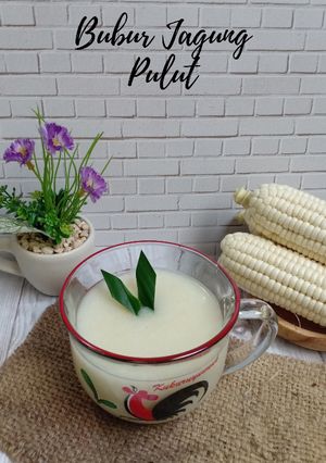 Foto resep Bubur Jagung pulut putih