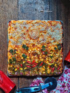 Foto resep Focaccia Garden Bread