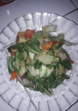 Foto resep Tumis sawi putih rebon udang