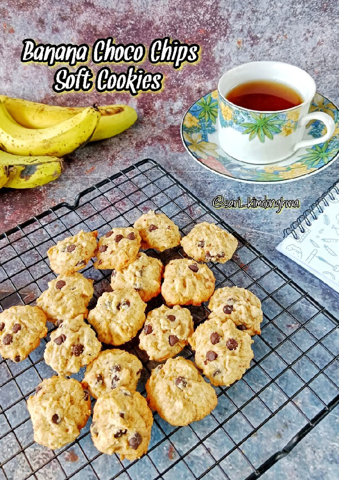 Foto resep Banana Choco Chips Soft Cookies