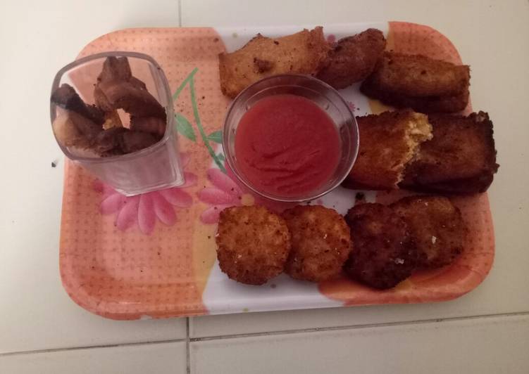 Rajama tikki and rajama rolls (kidney beens)