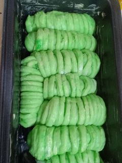 Foto resep Wool Roll Bread Pandan Kukus